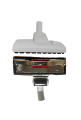 Brosse combinée universelle grise avec roulette centrale